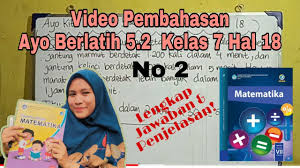 Maybe you would like to learn more about one of these? Ayo Kita Berlatih 5 2 Kelas 7 Smp No 3 Hal 18 19 Youtube