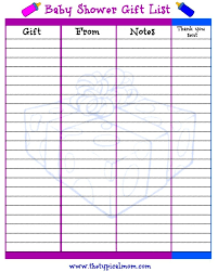 Hang these free printable jar labels from eighteen25 on your date night jar. Printable Baby Shower Guest Gifts List The Typical Mom