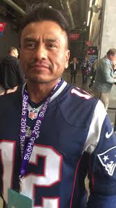 Sem ligação direta com a nfl e/ou patriots. Aficionado De Los Patriotas Originario De Hidalgo Disfruta Del Super Bowl En Atlanta