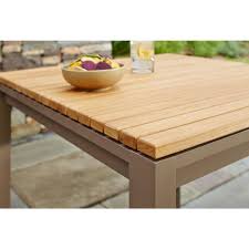 Hampton Bay Barnsdale Teak 7 Piece Patio Dining Set Set T1840 C2011 The Home Depot Patio Dining Patio Dining Set Teak