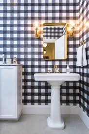 Black And White Buffalo Plaid Bathroom Decor Buffalo Check For Spring And Summer Bathroom Trends Guest Bathrooms Home Decor