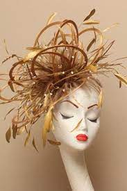 Large Gold Diamante Feather Fascinator Hat Wedding Ladies Etsy In 2021 Fascinator Hats Wedding Feather Fascinators Fascinator