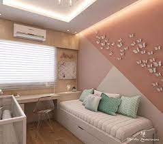 Instead of two colors, for example, you can try three or four, or even make a rainbow of the stripes. Easy Wall Painting Designs For Girls Bedroom Trendecors