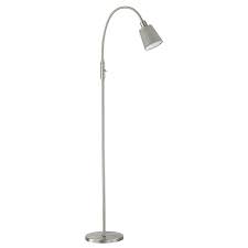 Licht Trend Tander Stehleuchte H153 Led Leselicht Nickel Matt Weiss