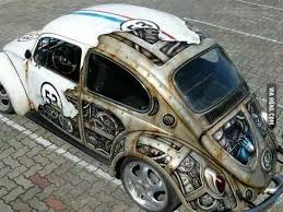 Awesome Steampunk Paint Job On A Vw Beetle Volkswagen Steampunk Vw Beetles