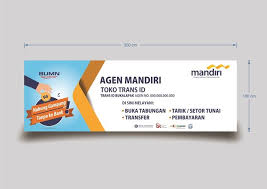 Atau sobat mau bikin spanduk ukuran 3 x 0.5 m =maka perhitungan biaya pembuatan spanduknya adalah 3 x 0.5 x rp. Spanduk Agen Bank Mandiri Agen Brilink