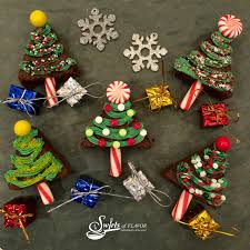Press candy cane pieces in end of tree to make trunk. Christmas Tree Brownies Swirls Of Flavor