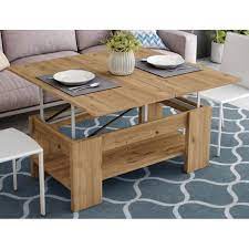 Estos tipos de mesas de centro convertibles en comedor funcionan bien en el garaje. Compra Mesa Centro Convertible A Comedor Salermo 110x116