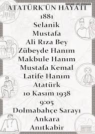 Yılında hayatı merak konusu oldu. Ataturk Un Hayati Egitim Hayat Bilgisi Okuma