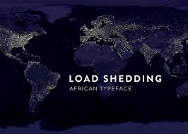 Underfrequency load shedding (ufls) 1 : Load Shedding Typeface On Behance