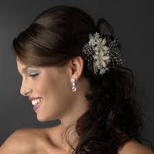 Ivory Rum Pink Pearl Floral Hair Comb