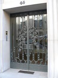 Paris Boulevard Raspail Porte D Immeuble En Fer Forge Gate Design Art Deco Door Unique Doors