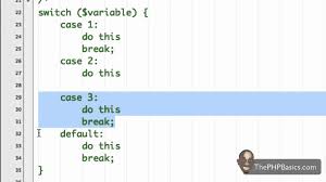 If there is a match, the block of code associated with that case is executed. Tutorial 14 Php Switch Statement Youtube