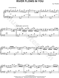 Search our free piano sheet music database for more! Yiruma River Flows In You Sheet Music Piano Solo In A Major Download Print Sku Mn0096080