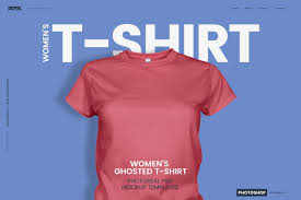 Women S Ghosted T Shirt Mockup Shirt Mockup Clothing Mockup Shirt Template