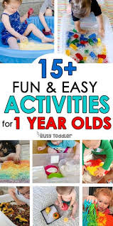 Here's a fun sensory activity for your toddler — edible finger paint! 40 Fun Easy Activities For 1 Year Olds Busy Toddler