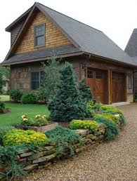 To lay out a driveway, start by studying the shape and contour of the land. Charming Country Home Driveways Natural Driveway Landscaping Ideas