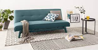 Yoko Sofa Bed Sherbet Blue Made Com Sofa Bed Living Room Sofa Bed Guest Room Yellow Sofa