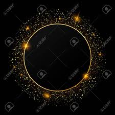 Check spelling or type a new query. Festive Golden Sparkle Background Glitter Border Circle Frame Royalty Free Cliparts Vectors And Stock Illustration Image 139589303