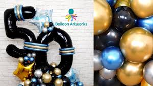 Happy 50th birthday balloons bouquet. 50th Balloon Bouquet Tutorial 50th Birthday Balloon Decorations 50thbirthday Youtube