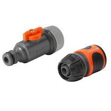 Instead of throwing out a damaged hose, the metal female hose mender can effectively allow you to keep using your watering accessories. Gardena Sprinklers Soaker Hose Connection Set