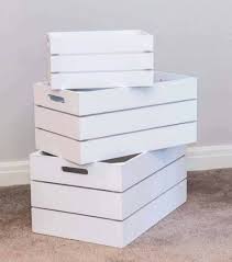 White Crates Ebay Wooden Storage Crates Wooden Storage Crate Storage