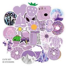 Unique purple aesthetic stickers featuring millions of original designs created and sold by independent artists. Waterproof Vinyl Aesthetic Stickers For Laptop Water Bottle Room Decor 50pcs Vsco Girl Style Toys Hobbies Toys Games Sanjoaquinrtd Com