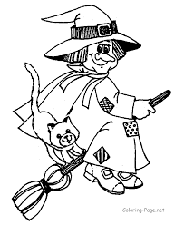 Please update your software with a newer version (internet explorer 11 or microsoft edge) or install another application (such as google chrome, firefox, or opera). Halloween Coloring Page Witch On Broom Coloring Home