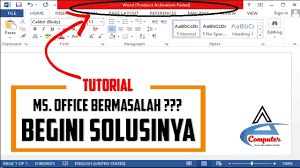 Lalu pada kolom pencarian kamu ketik cmd 3. Cara Menghilangkan Product Activation Failed Microsoft Office 2016 Youtube