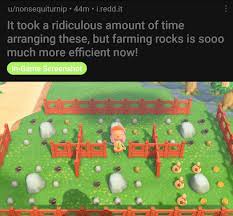 Acnh Rock Farm Animal Crossing Game New Animal Crossing Animal Crossing