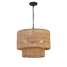Allen Roth Adara Black Traditional Drum Pendant Light Lowes Com Drum Pendant Lighting Wicker Pendant Light Traditional Pendant Lighting