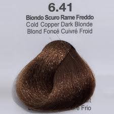Tintura per capelli concerto di colore biondo scuro rame dorato. 6 41 Biondo Scuro Rame Freddo Cosmeticity