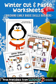 Cut and paste activities, diy crafts, coloring pages, playtime activities, games, party ideas, allergy aware printables, parent corner and so much more fun activities the whole family can share. Winter Cut Paste Worksheets Woo Jr Kids Activities