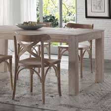 montauk solid wood dining table  grain