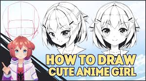 You can edit any of drawings via our online image editor before 420x315 how to draw art drawings, sketches and tutorials. How To Draw Cute Anime Girl Mapping The Head Youtube