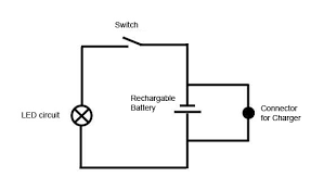 Then gives 10v to this circuit using adjustable power supply and adjust vr2 to yellow led comes on. Rechargeable Battery Circuit
