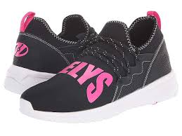 Black And Hot Pink Heelys Heelys Navigator Little Kid Big Kid Adult Girl S Shoes Black Hot Pink Girls Shoes Big Kids