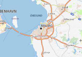 Malmö is de derde grootste stad in zweden, na stockholm en göteborg, en is de plek die zweden en scandinavië verbindt met europa. Kaart Michelin Malmo Plattegrond Malmo Viamichelin