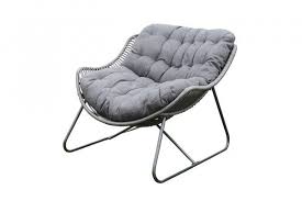 Gartensessel Marita Anthrazit Stahlrohr Rattan Polyester 96x110x84cm Sessel Lounge Sessel Lounge Mobel Gartensessel