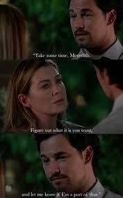 Did anyone else get really annoyed and frustrated with this story line?  Deluca says this to Meredith because he thinks she doesn't respect him as  much as she respected Derek. (more in