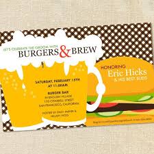 Sweet Wishes Burgers And Brew Invitations Printed Digital File Also Available Birthday Wish For Husband Bachelor Party Invitations Invitation Printing