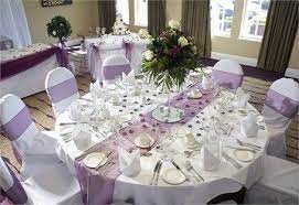 Purple Table Runner Wedding Decorations Elegant Purple Purple Table Decorations Purple Wedding Tables