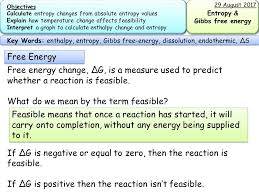 New Aqa A2 Therrmodynamics Entropy And Gibbs Free Energy