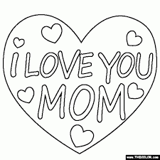 Some of the coloring page names are i love dad coloring at getdrawings click on the coloring page to open in a new window and print. Coloring Pages I Love You Mom Coloring Pages For Kids