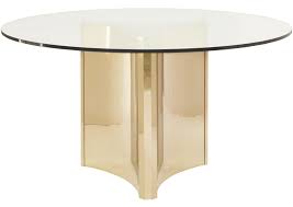 Free delivery and returns on ebay plus items for plus members. Bernhardt Interiors Abbot Round Metal Dining Table With Glass Top Wayside Furniture Dining Tables