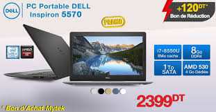 Bénéficiez d'énormes réductions avec reduc et promo. Mytek Pc Portable Dell Inspiron 5570 A 2399dt Seulement Facebook