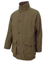 Hoggs Of Fife Harewood Lambswool Tweed Waterproof Shooting Coat