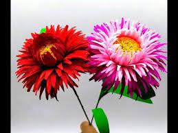 How To Make Crepe Paper Flowers Straw Flower Xerochrysum Bracteatum Flower 271 Youtube Paper Flowers Paper Flower Kit Paper Flower Tutorial