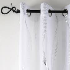 voilage 135 x h240 cm essaouira blanc rideau voilage store rideaux voilages voilage rideaux