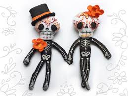 Charts, patterns and everything needlepoint. Day Of The Dead Plush Sewing Pattern For Felt Calaveras Skeleton Dolls Sugar Skull Dia De